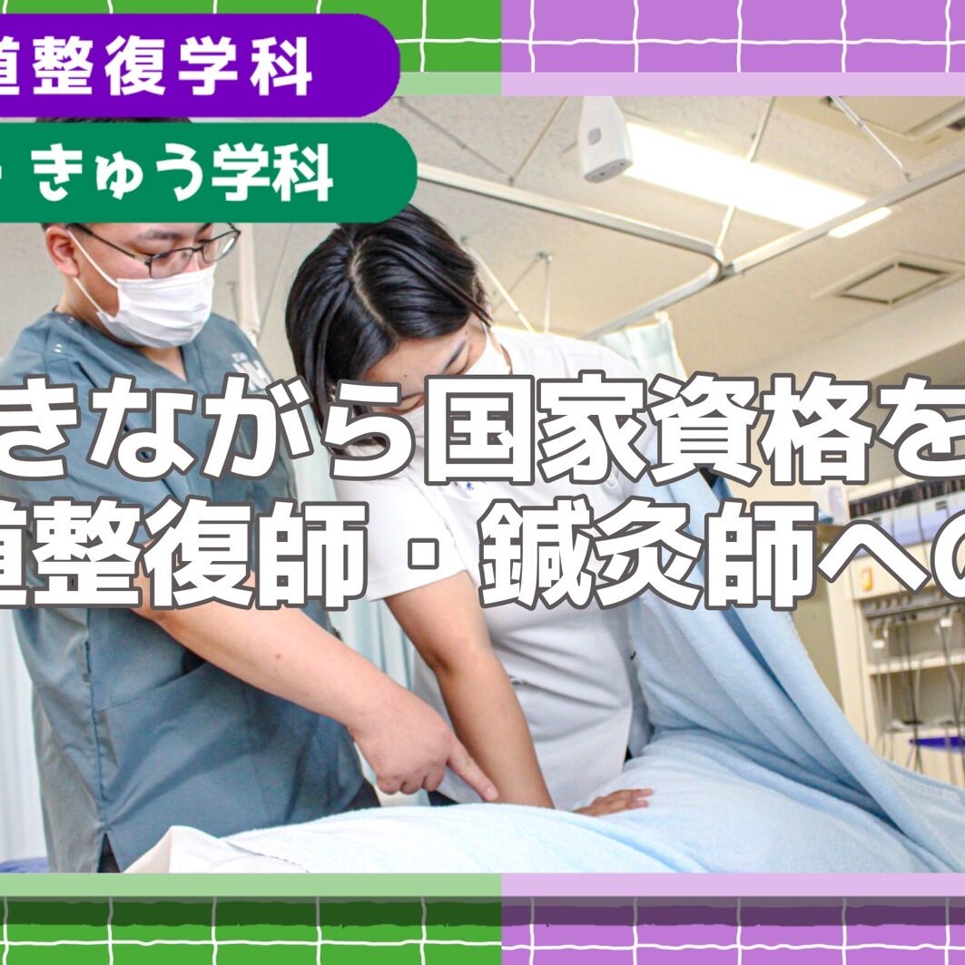 働きながら国家資格を掴む！仕事と両立して柔道整復師・鍼灸師を目指す